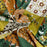 Tissu coton Kymatch, motifs animaux, vert rouille, tissu Domotex, 50cm