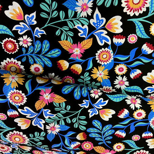 Tissu coton Kaleria, tissu Domotex, 50cm 