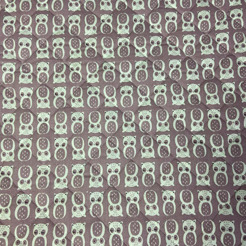 Tissu coton matelassé réversible pour enfants, Lunazel/Chouni/Vieux Rose