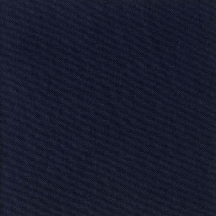 Tissu coton épais uni demi natté navy, création française, 50cm