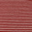 Tissu jersey rayures marin rouge/blanc, tissu Domotex, 50cm