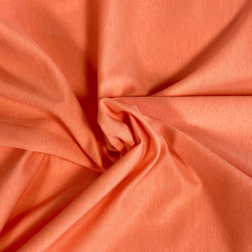 Tissu jersey coton uni souple couleur rose