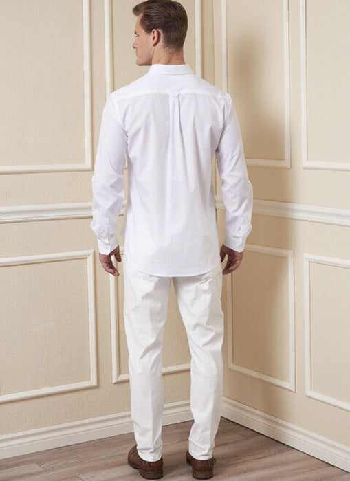 Patron chemise, short et pantalon Vogue 1895, Patron couture homme