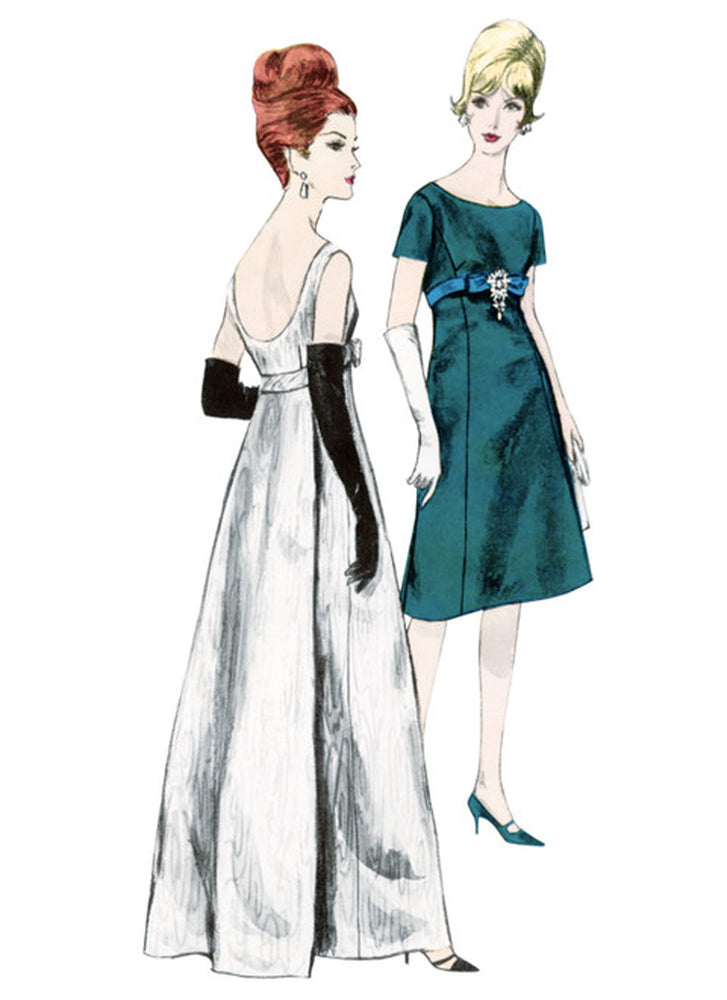 Patron couture femme, patron de robe vintage Vogue 1965