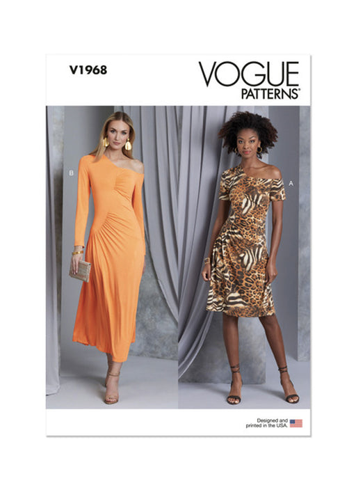 Patron couture femme, patron de robe doublée ajustée Vogue 1968