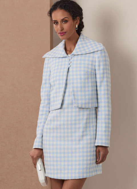 Patron de robe et veste doublées, Vogue 2126