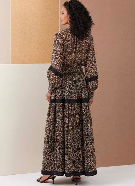 Patron couture femme, patron de haut et robe Vogue 2027