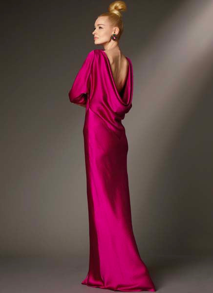 Patron robe longue, robe de soirée, Vogue 2129