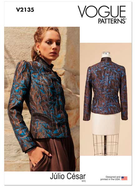 Patron de veste doublée, Vogue 2135, Patron couture femme