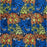 Tissu africain, Tissu Super wax hollandais Vlisco, Village Molokai bleu