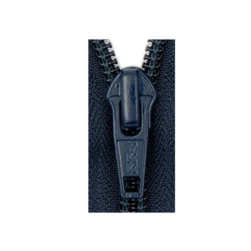 Curseur Fermeture éclair au mètre YKK, marine, maille nylon/spirale 6mm 
