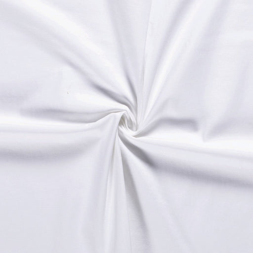 Tissu sergé unicolore épais coloris blanc