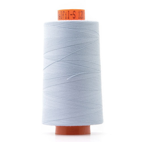 Bobine de fil polyester bleu clair, Cône surjeteuse 5000m Belfil Col. 1081