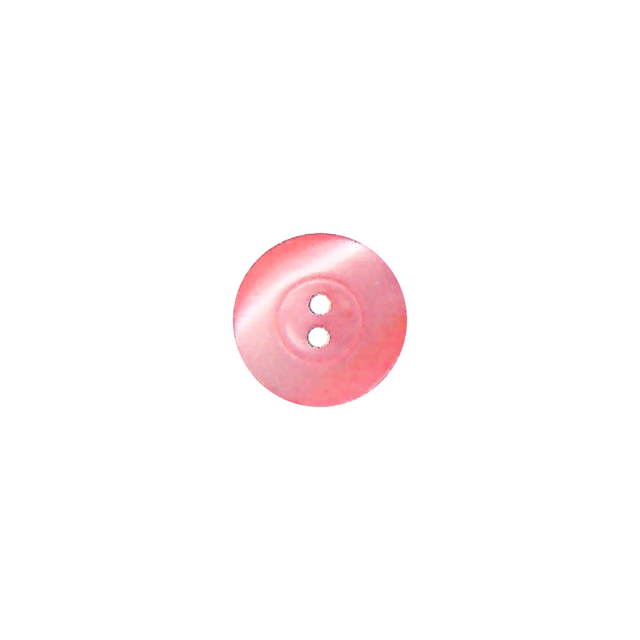 Bouton polyester réversible rose