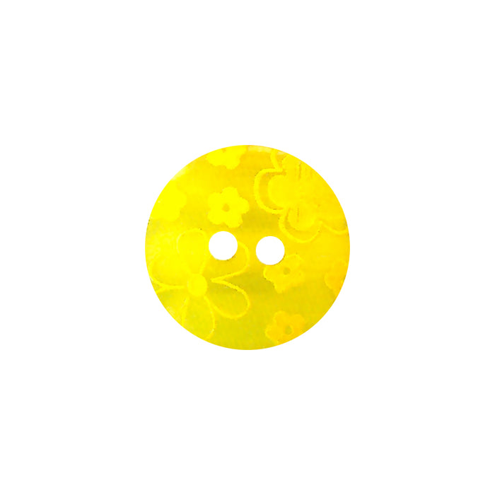 Bouton polyester jaune