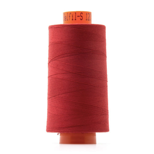 Bobine de fil polyester rouge, Cône surjeteuse 5000m Col 504, Belfil