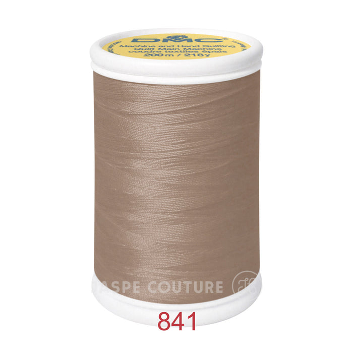 Fil coton pour tissu épais, fil pour patchwork DMC No 841