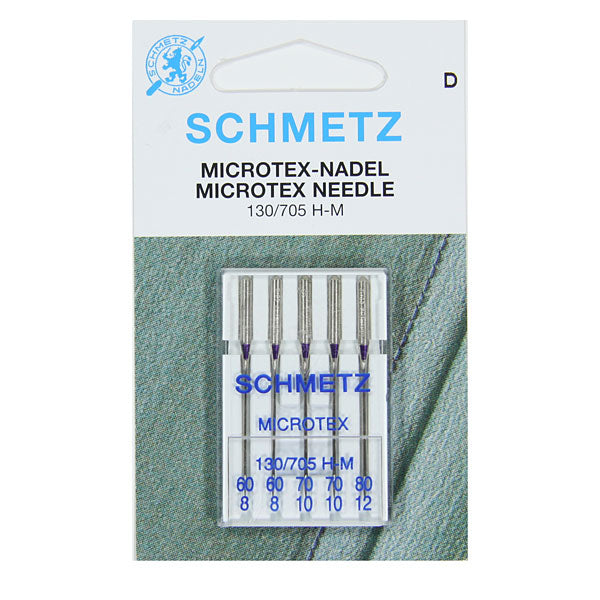 Aiguilles machine SCHMETZ microtex assorties 60-80