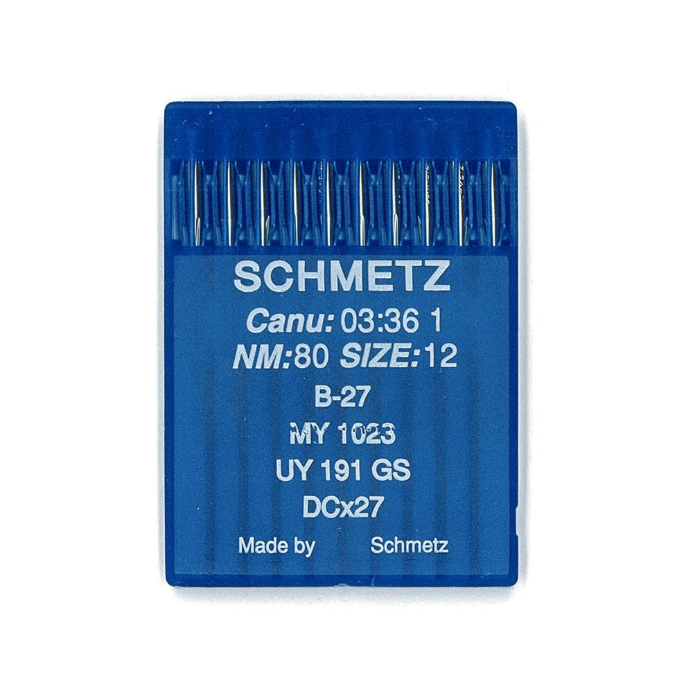 Aiguilles surjeteuse industrielles Schmetz B27, DCx27 NM80