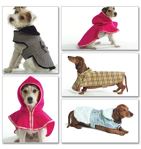 Patron de vêtements pour chien, Accessoires habits pour chiens Butterick 4885