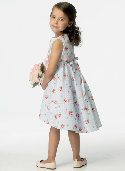 Patron de couture robes de fête bébés et enfants Butterick 6013