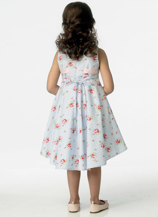 Patron de couture robes de fête bébés et enfants Butterick 6013