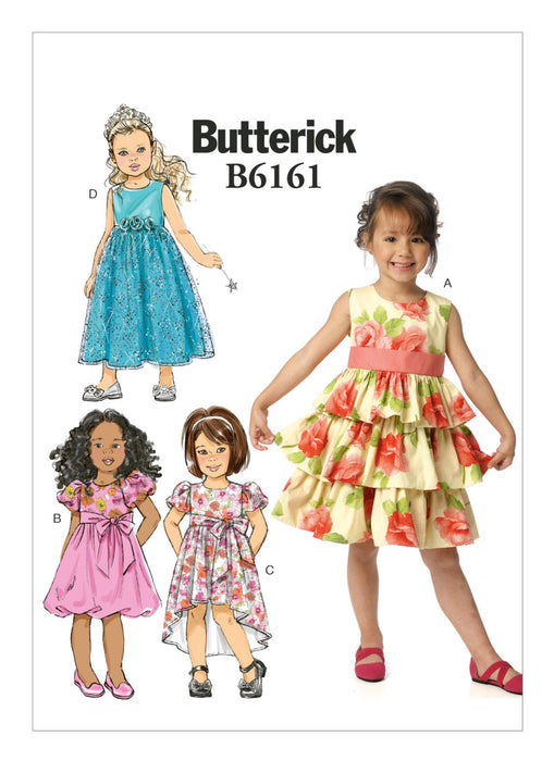 Patron de couture robes de fête bébés et enfants Butterick 6161