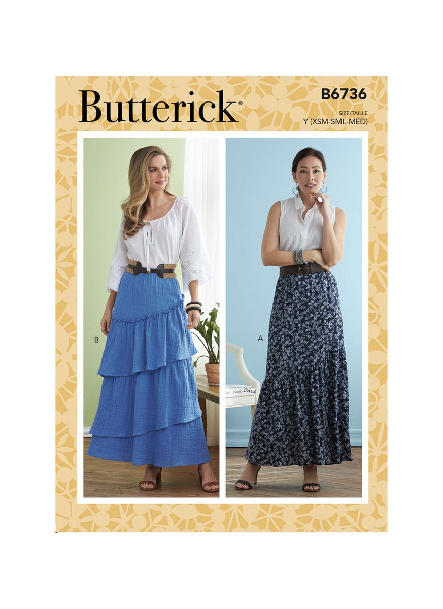 Patron jupe hotsell longue taille haute