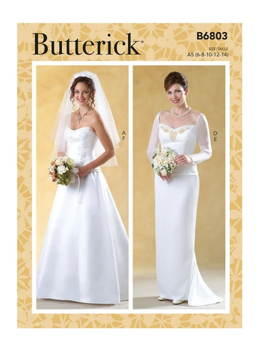 Patron de robe de mariée Butterick 6803