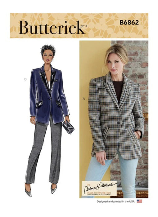 Patron de veste femme Butterick 6862