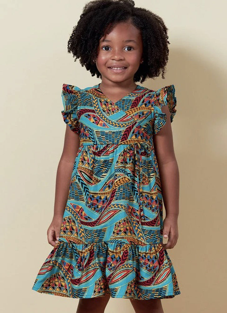 Patron de robe enfant Butterick 6887 Mercerie en ligne - Jaspe Couture