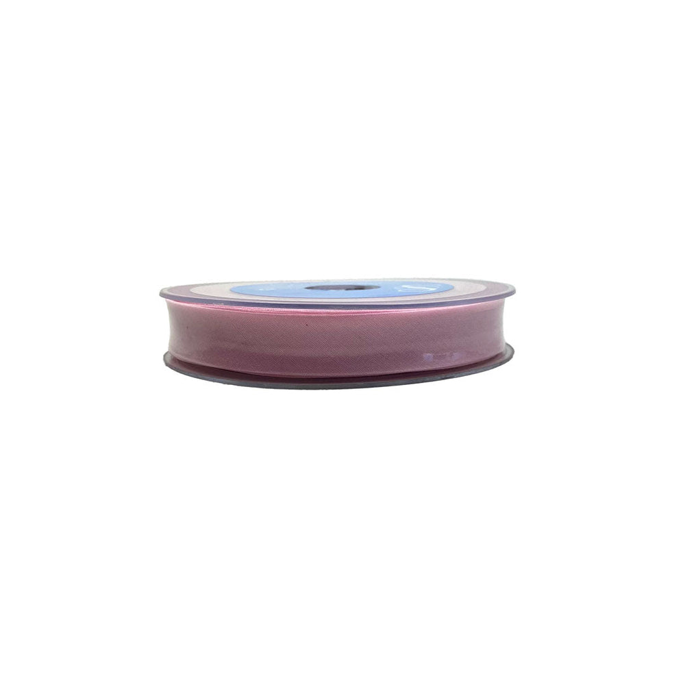 Biais 20mm, biais couture uni rose, replié,  Col 05