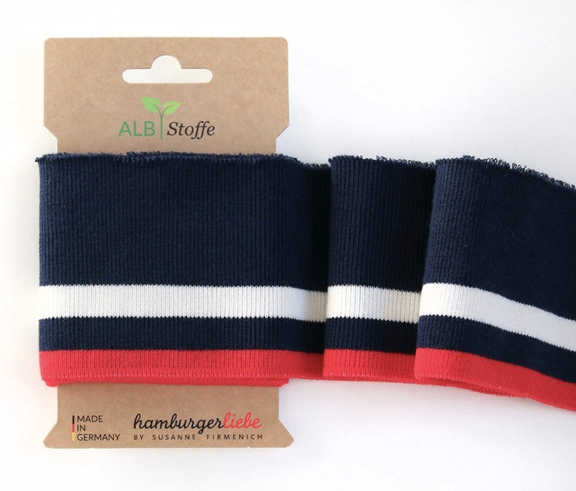 Bord cote bio pour vêtements bébé, Couleur marine