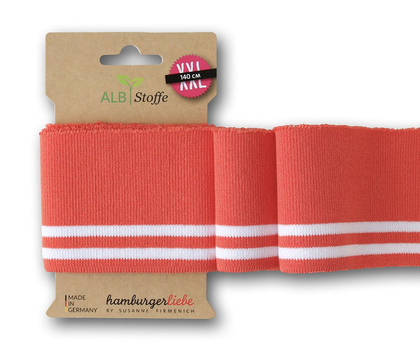Bord cote bio pour vêtements bébé, Couleur orange