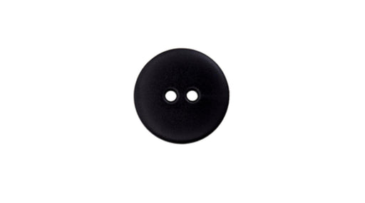 Bouton polyester noir 20mm à 2 trous