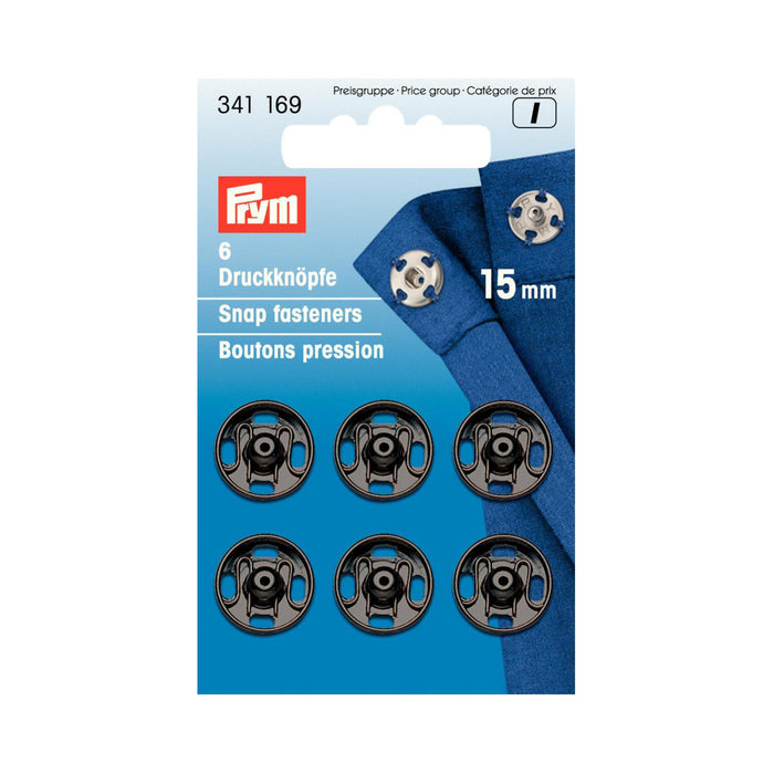 Bouton pression à coudre, bouton pression métal laiton Prym, 15mm