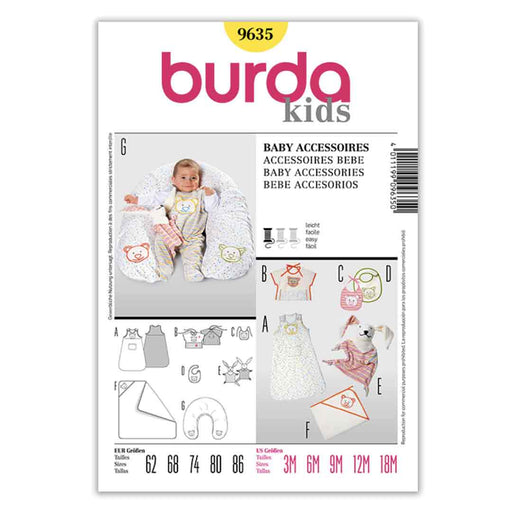 Des accessoires sympa pour bébé, Patron Burda 9635