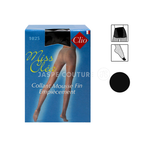 Collant mousse Fin noir 15D