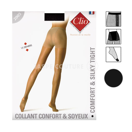 Collant lycra noir 15D Clio