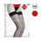 Bas jarretiere resille rouge Clio