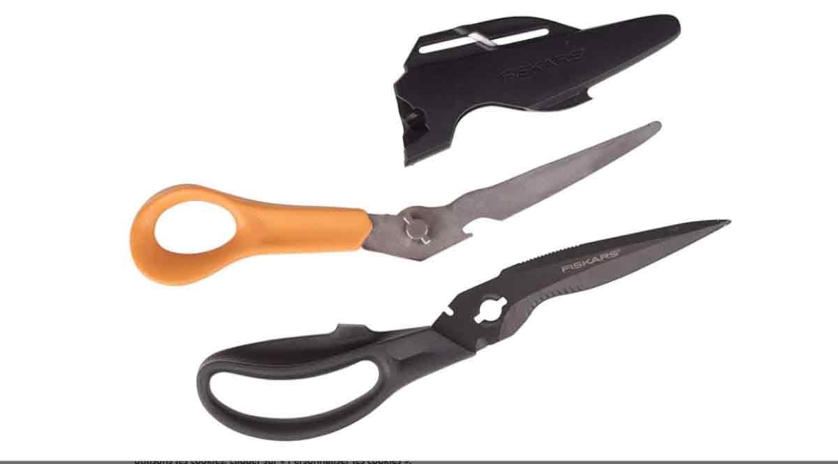 Fiskars - Ciseaux multifonctions à lames séparables - Étui avec