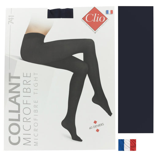 Collant opaque uni marine 40D Clio
