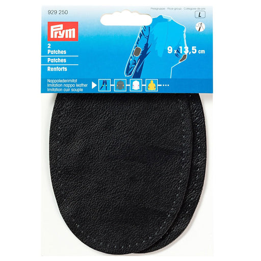 Renforts coudes noir, renfort imitation cuir à coudre, Prym 929250