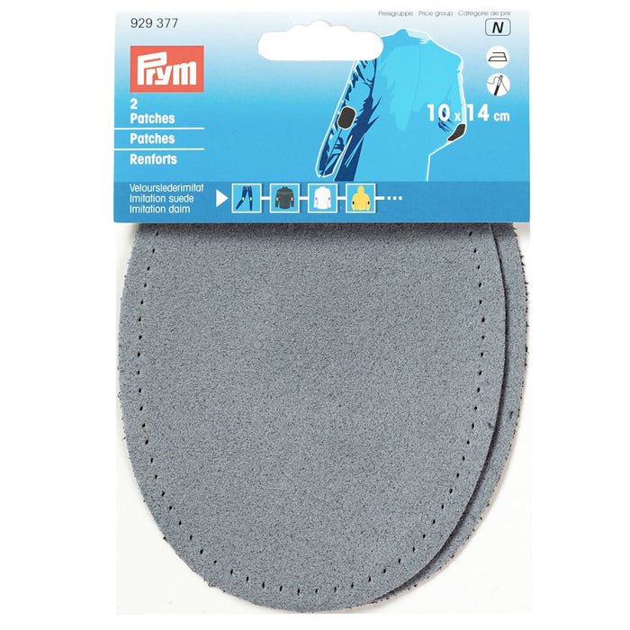 Renforts coudes, renfort thermocollant bleu gris, 10x14cm, Prym 929377