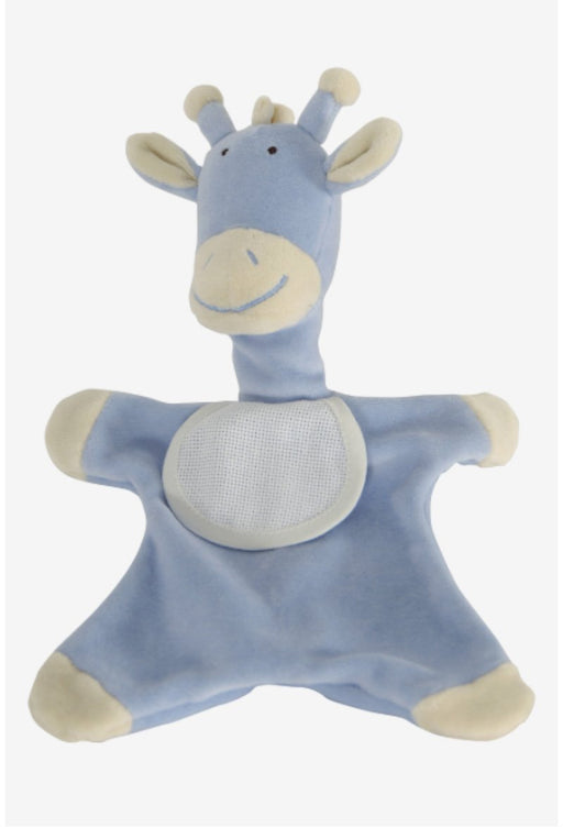 Doudou Girafe bleu, cadeau de naissance nouveau né, DMC