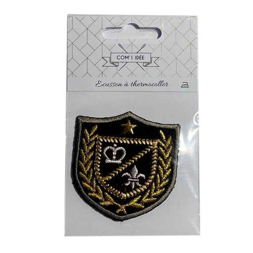 Ecusson thermocollant Fleur de Lys 5,5x5,5cm