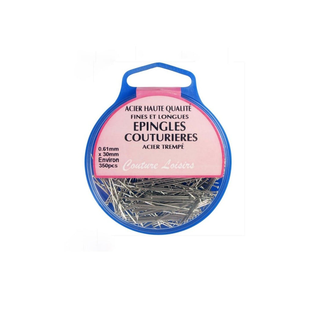 épingles Acier Inoxydable 2000 Épingles à Coudre Inox - Tête Droite 26mm Pour Couture Ou Bijoux | Boîte De Rangement Epingle Droite