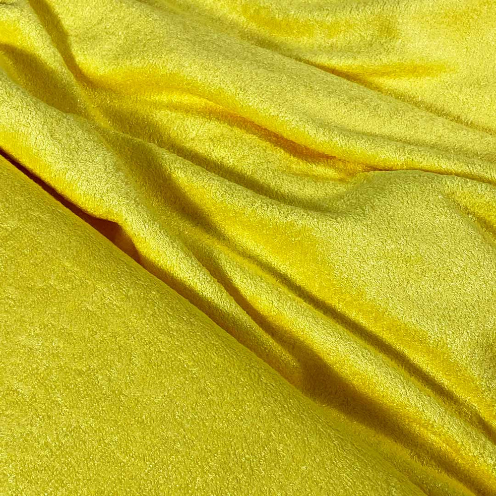 Tissu éponge de bambou, couleur jaune, oeko tex