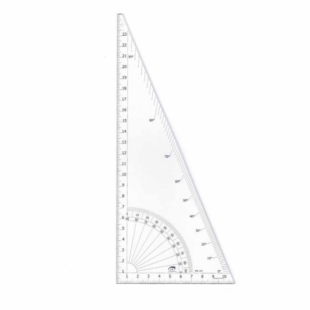 Equerre rapporteur 36x21cm, 60° équerre couture 135S, fabriquée en France