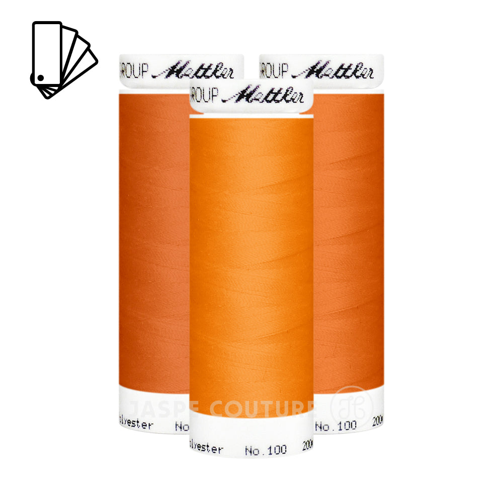 Fil à coudre 200m orange Mettler